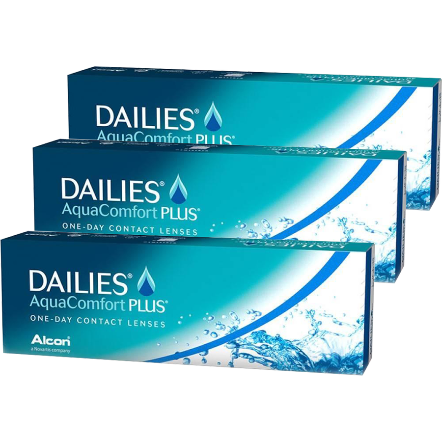 Dailies Aqua Comfort Plus unica folosinta 3 x 30 lentile Alcon imagine noua