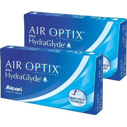 Air Optix plus HydraGlyde lunare 2 x 6 lentile/cutie