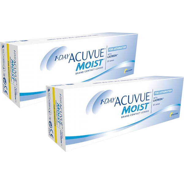 Johnson & Johnson 1 Day Acuvue Moist for Astigmatism zilnice 2 x 30 lentile / cutie