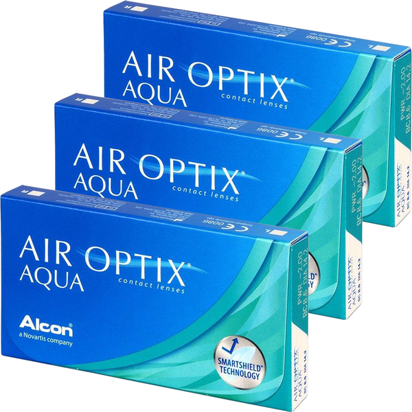 Alcon Air Optix Aqua lunare 3 x 6 lentile / cutie