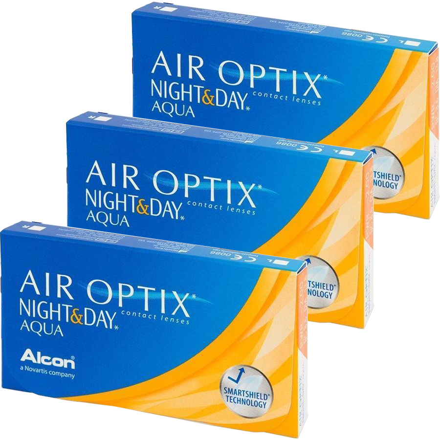 Air Optix Night & Day Aqua lunare 3 x 6 lentile/cutie