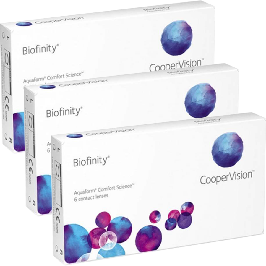Biofinity lunare 3 x 6 lentile/cutie Cooper Vision imagine noua