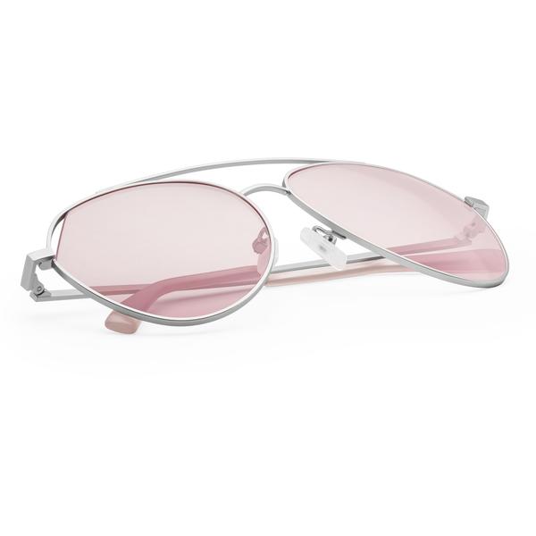 Ochelari de soare unisex Hawkers BEV05 Silver Pink Bluejay