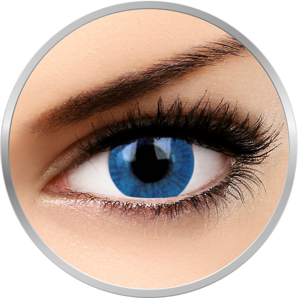 Basic Blue – lentile de contact colorate albastre trimestriale – 90 purtari (2 lentile/cutie)