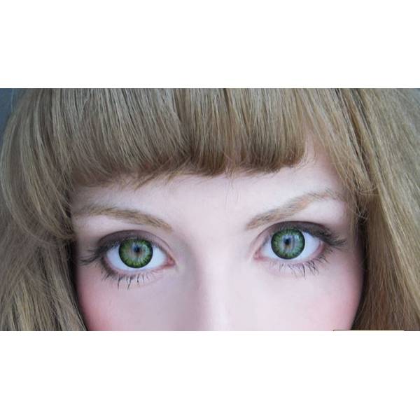 ColourVUE Big eyes Party Green - lentile de contact colorate verzi trimestriale - 90 purtari (2 lentile/cutie)