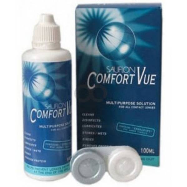 Solutie Intretinere Sauflon Comfort Vue 100ml + suport lentile cadou