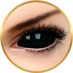 Crazy Sclera Sabretooth - lentile de contact colorate negre anuale - 185 purtari (2 lentile/cutie)