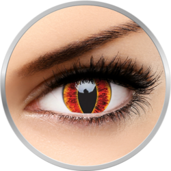 Crazy Sauron's Eye - lentile de contact colorate rosii anuale - 365 purtari (2 lentile/cutie)