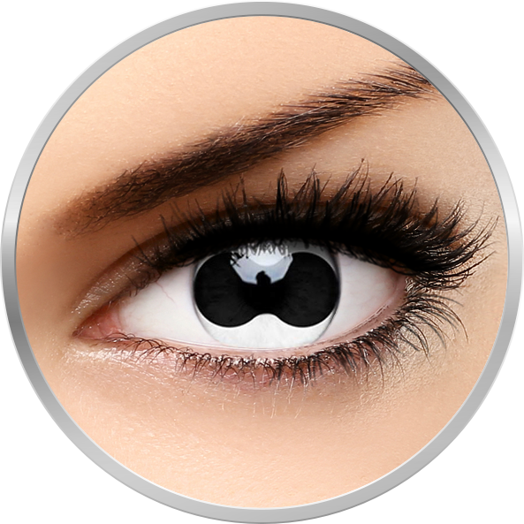 Crazy Split Eye – lentile de contact colorate albe anuale – 365 purtari (2 lentile/cutie) Lentile contact colorate 2023-10-01