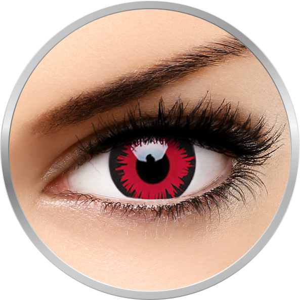 Crazy Vampire – lentile de contact colorate rosii anuale – 365 purtari (2 lentile/cutie) 365 imagine noua