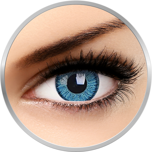 Vivid Blue – lentile de contact colorate albastre trimestriale – 90 purtari (2 lentile/cutie) Lentile contact colorate