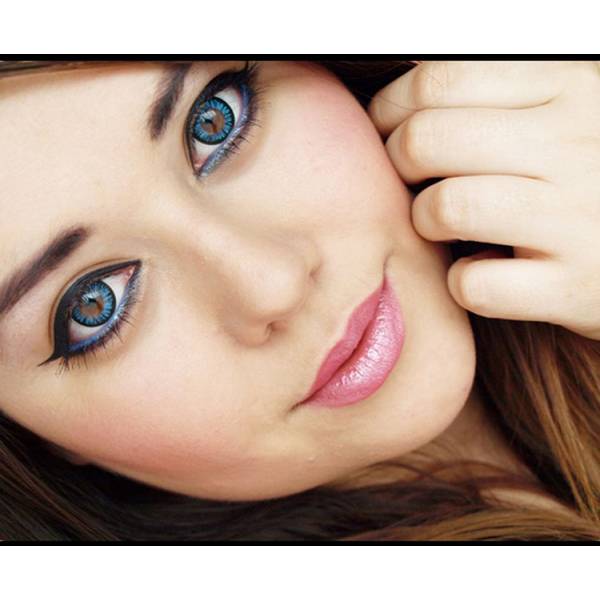 Phantasee Beautiful Eyes Blue - lentile de contact colorate albastre trimestriale - 90 purtari (2 lentile/cutie)