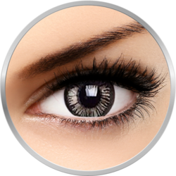 Phantasee Beautiful Eyes Lovely Grey - lentile de contact colorate gri trimestriale - 90 purtari (2 lentile/cutie)