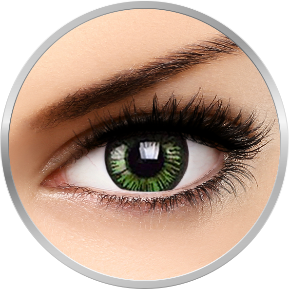 Beautiful Eyes Lustrous Green – lentile de contact colorate verzi trimestriale – 90 purtari (2 lentile/cutie) Beautiful imagine 2021