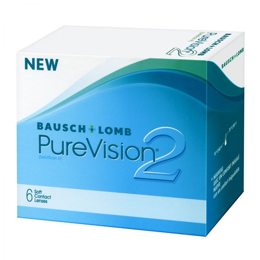 Bausch & Lomb Pure Vision 2HD lunare – 6 lentile / cutie 2HD imagine 2022