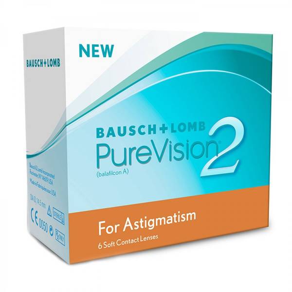 Bausch & Lomb Pure Vision 2HD Astigmatism lunare - 6 lentile / cutie