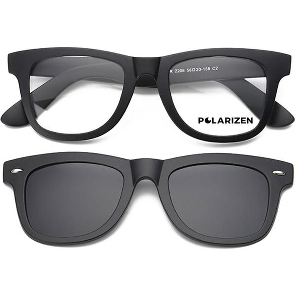 Rame ochelari de vedere unisex Polarizen Clip on TR2206 C2