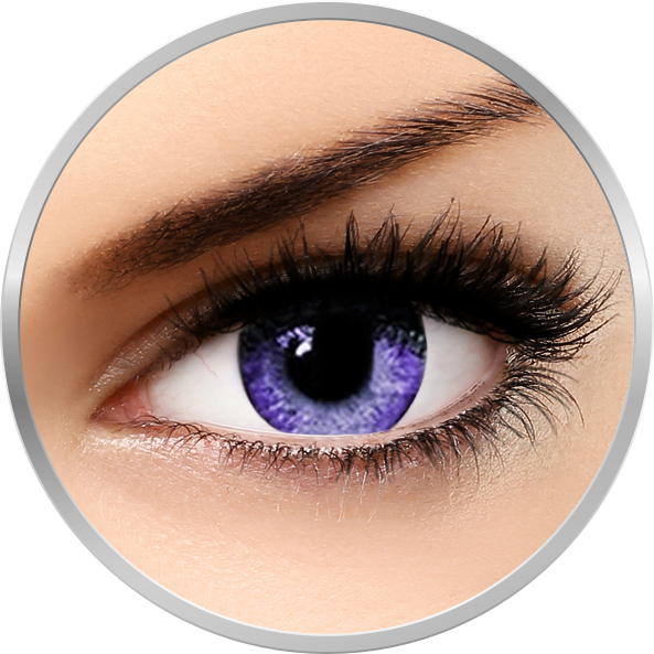 Queen’s Solitaire Violet – lentile de contact colorate violet trimestriale – 90 purtari (2 lentile/cutie) colorate imagine 2022