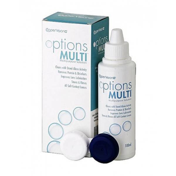 Cooper Vision Solutie intretinere lentile de contact Options Multi 100 ml + suport lentile cadou