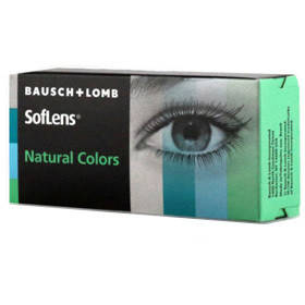 Bausch & Lomb Soflens Natural Colors Topaz - lentile de contact colorate albastre lunare - 30 purtari (2 lentile/cutie)