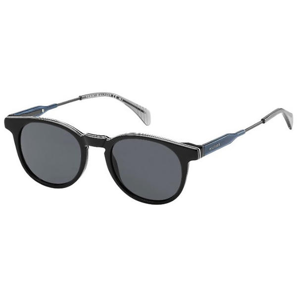 Ochelari de soare barbati Tommy Hilfiger TH 1350/S 20D BLACK BLUE