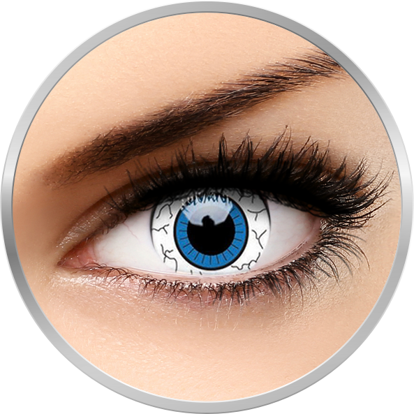 Crazy Comic Eye – lentile de contact colorate albe anuale – 365 purtari (2 lentile/cutie) 365 imagine 2021