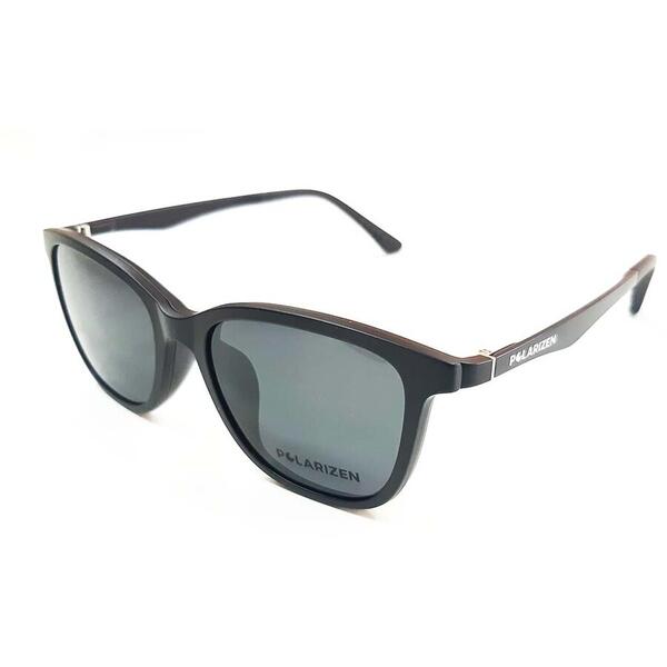 Rame ochelari de vedere unisex Polarizen CLIP-ON  AA1001 C1 Black