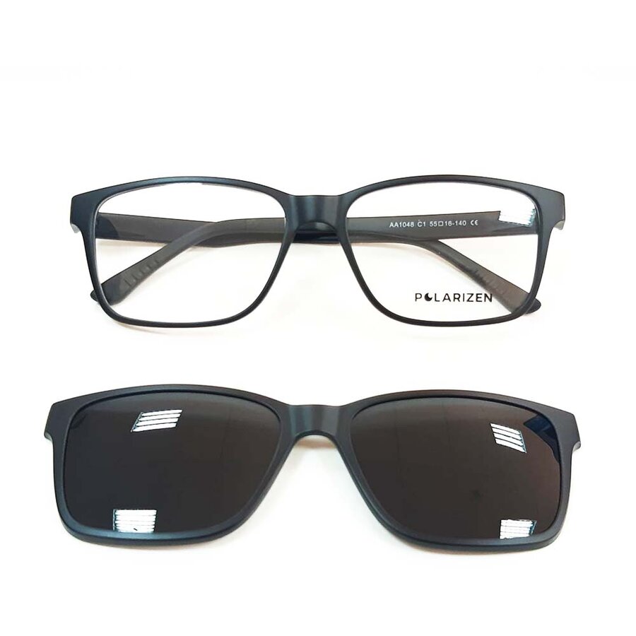 Rame ochelari de vedere unisex Polarizen CLIP-ON AA1048 C1 AA1048
