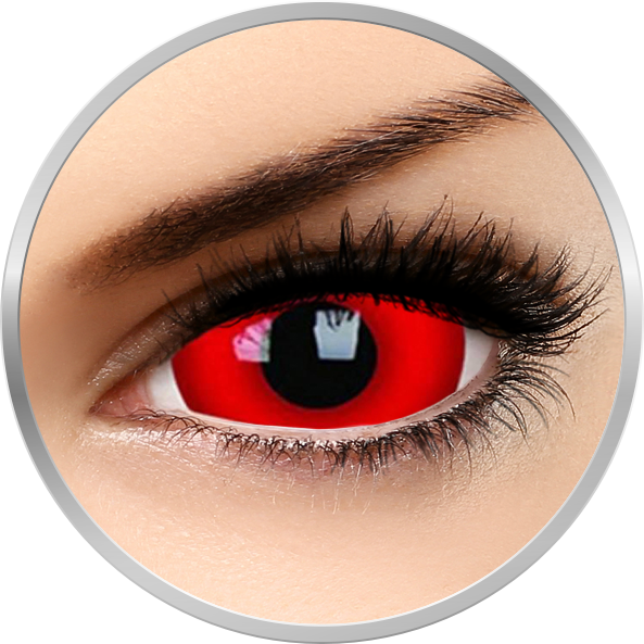 Fancy Daredevil – lentile de contact colorate Crazy rosii anuale – 365 purtari (2 lentile/cutie) 365 imagine 2022