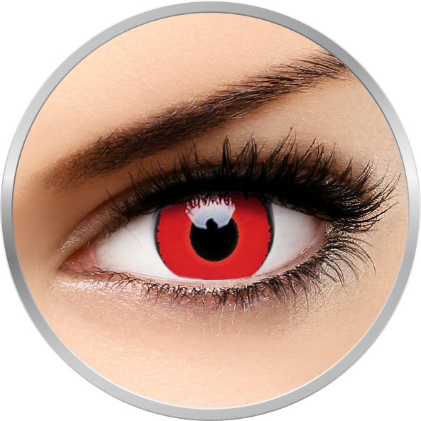 Crazy Voldermort – lentile de contact colorate rosii trimestriale – 90 purtari (2 lentile/cutie) colorate imagine noua