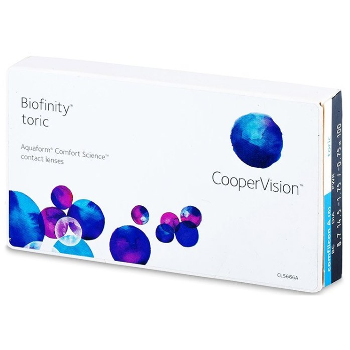 Cooper Vision Biofinity XR Toric lunare 3 lentile / cutie Biofinity imagine 2022