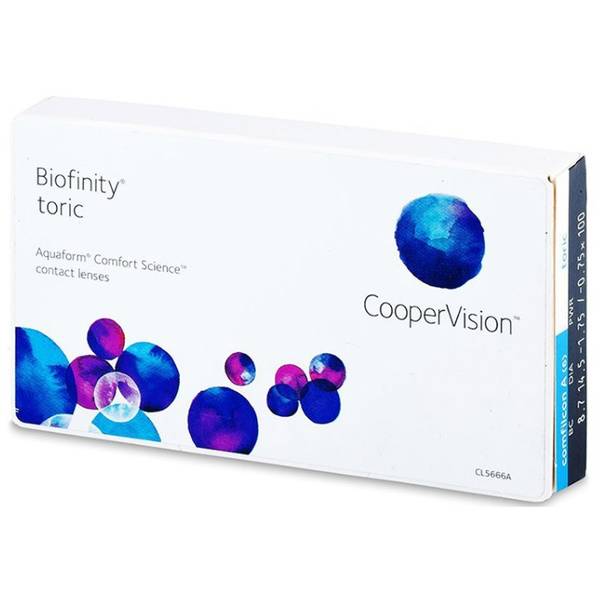 Cooper Vision Biofinity XR Toric lunare 3 lentile/cutie
