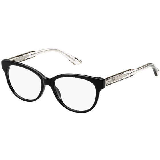 Rame ochelari de vedere dama Tommy Hilfiger (S) TH 1387 QQA BLACK