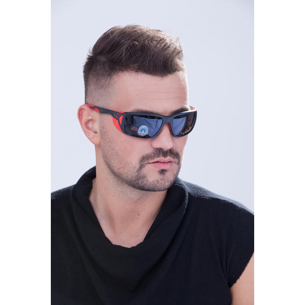 Ochelari de soare sport barbati Cebe PROGUIDE MATT BLACK RED 1500 GREY AF