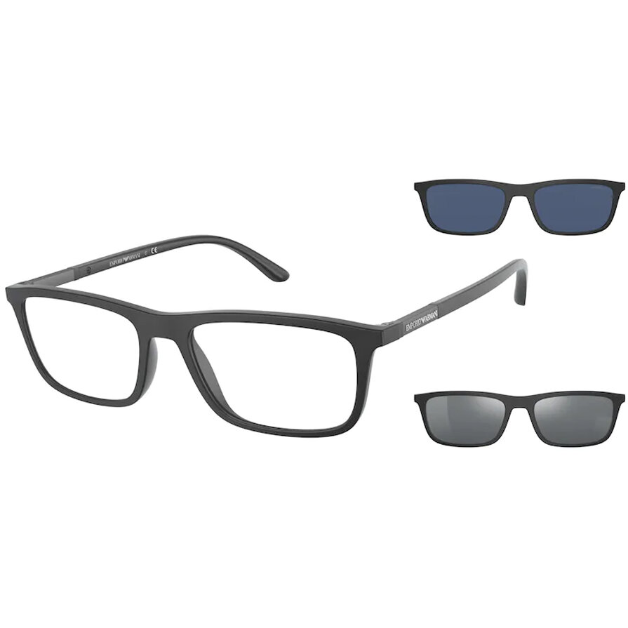 Rame ochelari de vedere barbati Emporio Armani CLIP-ON EA4160 53231W Rame ochelari de vedere 2023-10-01