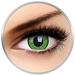 ZenVu Bright Green - lentile de contact colorate verzi trimestriale - 90 purtari (2 lentile/cutie)