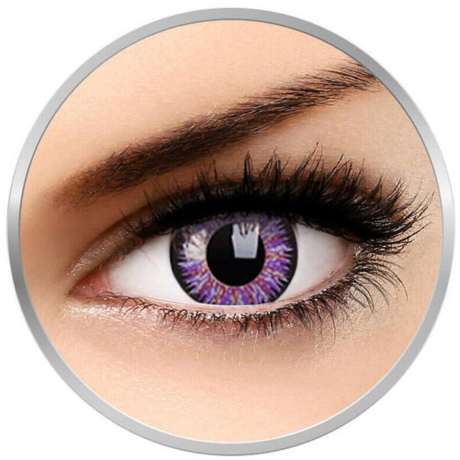 Desire Violet – lentile de contact colorate violet trimestriale – 90 purtari (2 lentile/cutie) colorate imagine 2022