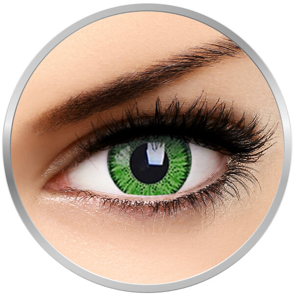 Vivid Green – lentile de contact colorate verzi trimestriale – 90 purtari (2 lentile/cutie) colorate imagine 2022