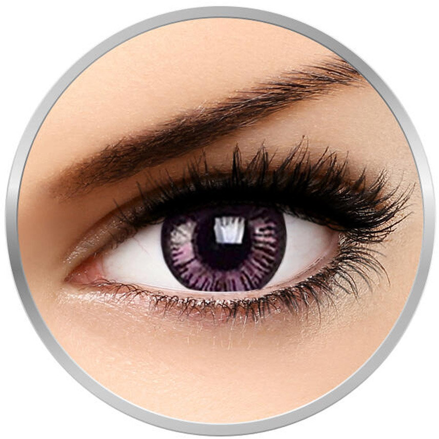 Beautiful Eyes Passionate Purple 90 de purtari 2 lentile/cutie lensa imagine noua