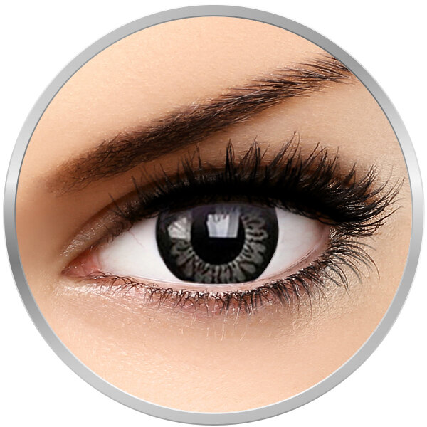 Beautiful Eyes Awesome Black – lentile de contact colorate negre trimestriale – 90 purtari (2 lentile/cutie) Awesome imagine 2022