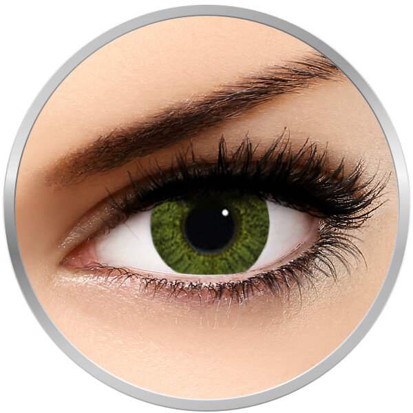 Freshlook Colorblends Gemstone Green – lentile de contact colorate verzi lunare – 30 purtari (2 lentile/cutie)