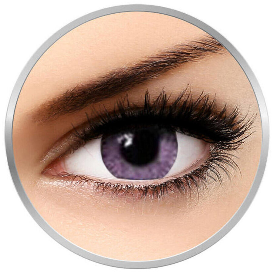 Queen’s Twins Violet – lentile de contact colorate violet lunare – 30 purtari (2 lentile/cutie) Pret Mic lensa imagine noua