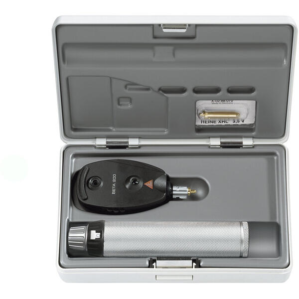 POTEC Set Oftalmoscop Beta 200 S  cap oftalmoscop 2.5V; maner cu baterii + bec XHL Xenon halogen