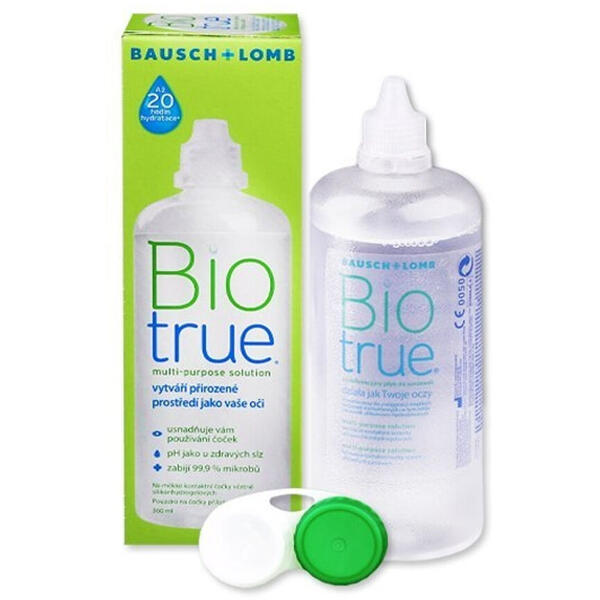 Bausch & Lomb Solutie intretinere lentile de contact Biotrue 360 ml + suport lentile cadou