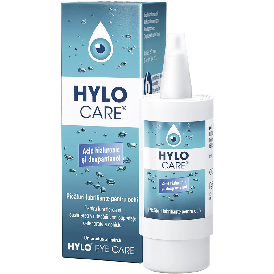 Picături lubrifiante pentru ochi HYLO EYE CARE 10ml 10ml imagine 2022