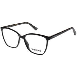 Rame ochelari de vedere dama vupoint WD0009 C1 BLACK/BLACK PATTERN TEMPLE