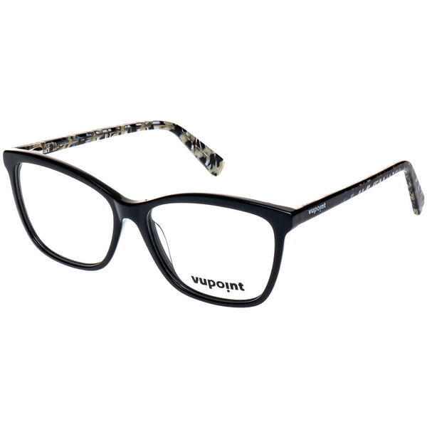Rame ochelari de vedere dama vupoint WD1132 C1 BLACK WITH GREY TEMPLE