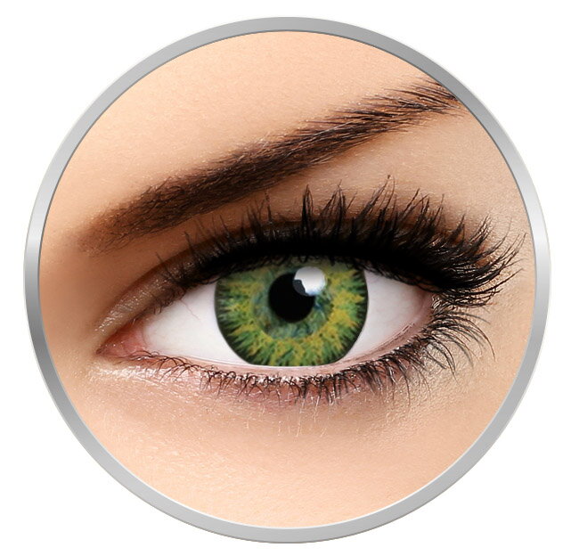 Glamour Green - lentile de contact colorate verzi trimestriale - 90 purtari (2 lentile/cutie)