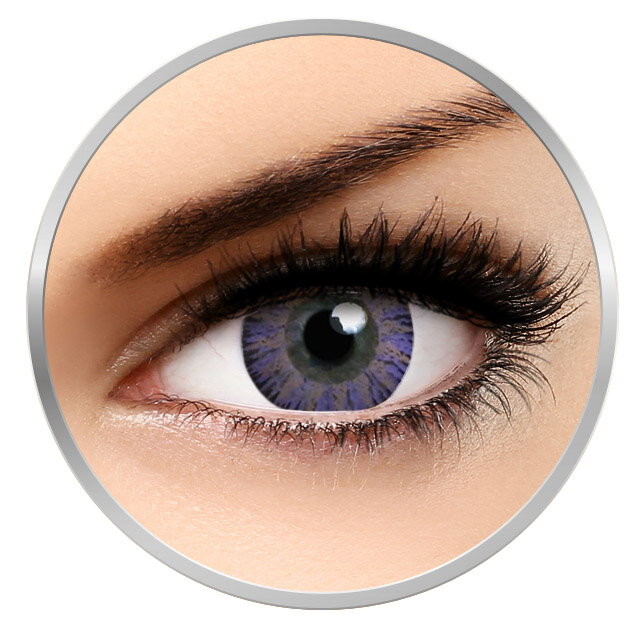 Glamour Violet - lentile de contact colorate violet trimestriale - 90 purtari (2 lentile/cutie)