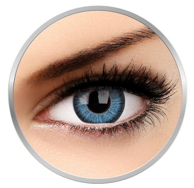 Vivid Blue - lentile de contact colorate albastre trimestriale - 90 purtari (2 lentile/cutie)